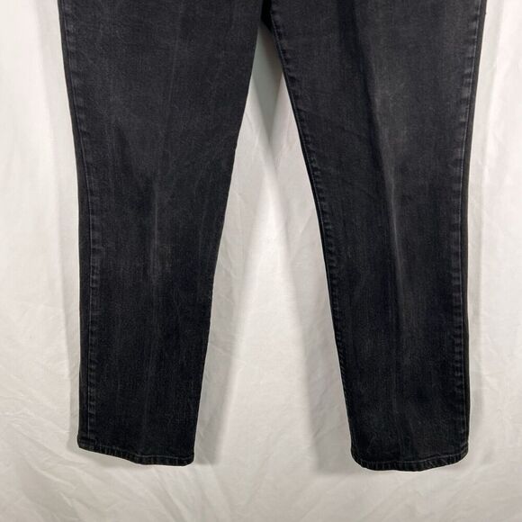 Lauren Ralph Lauren Jeans Women 10 Black Denim High Rise Button Zip Cotton Blend - Picture 3 of 10